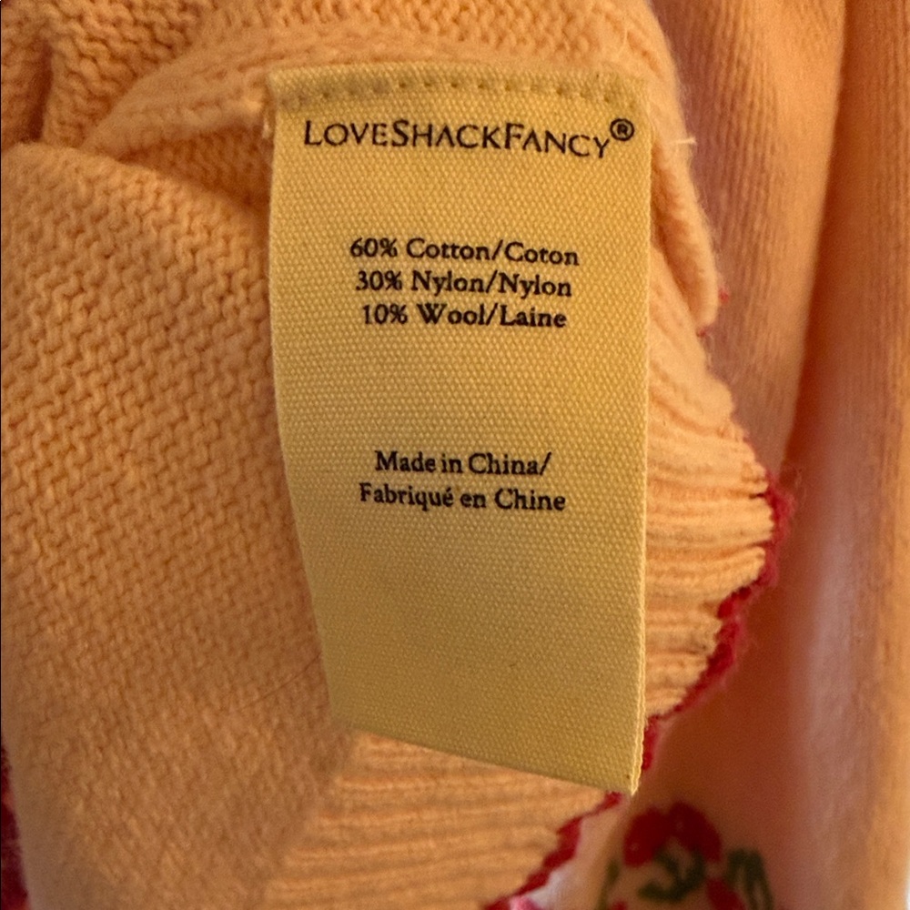 Loveshackfancy Strawberry/Cherry Patterned Sweater - image 5